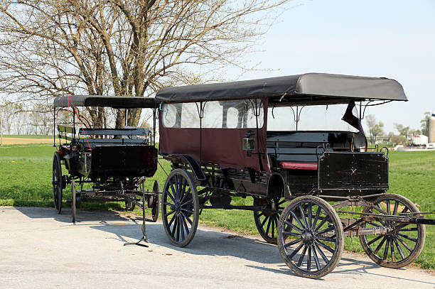 istock Amish Horse Drawn Transportation 182713375