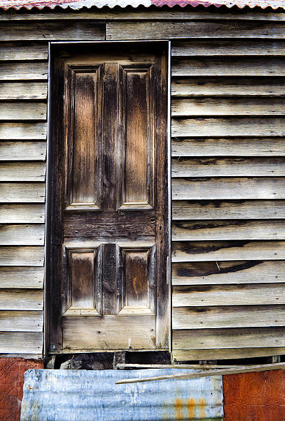 istock Window abandoned derelict cottage old creepy eerie 182713449