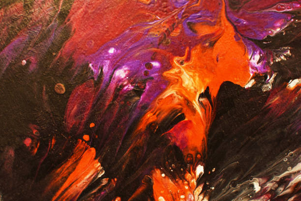 Colorful abstract art painting background