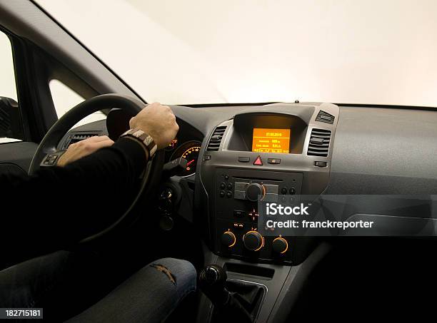 Fast Speed Night Car Driving On The Garage Interior View Stock Photo - Download Image Now