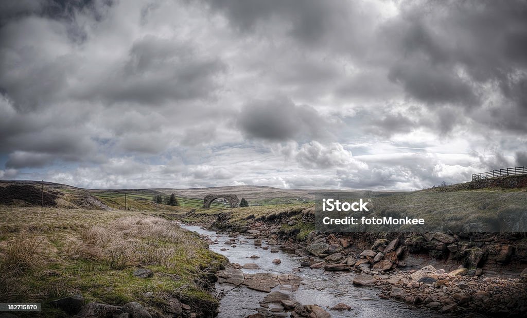 Rookhope Arch et Weardale campagne, image HDR, Durham, Royaume-Uni - Photo de Weardale libre de droits