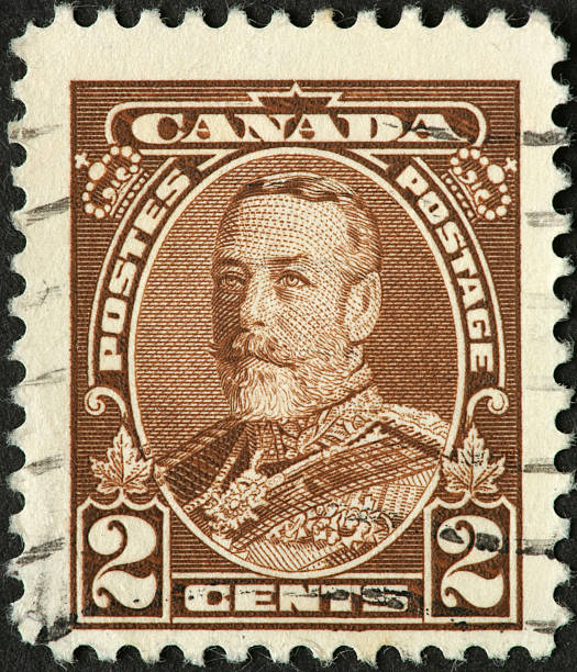 istock King George V on an old Canadian stamp 182716030