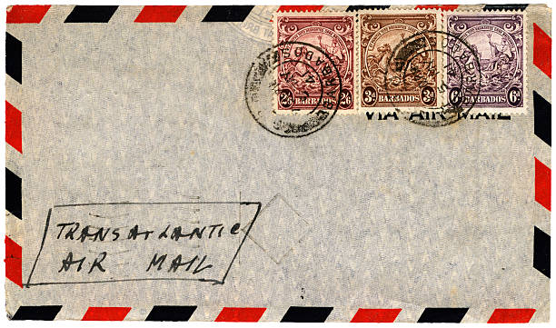 istock Envelope posted from Barbados in 1941 182716148