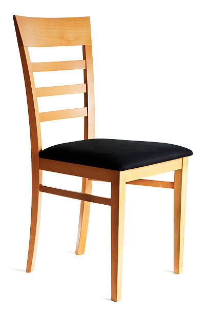 istock Contemporary Beech Side Chair Quarter View Isolated on White Background 182716422