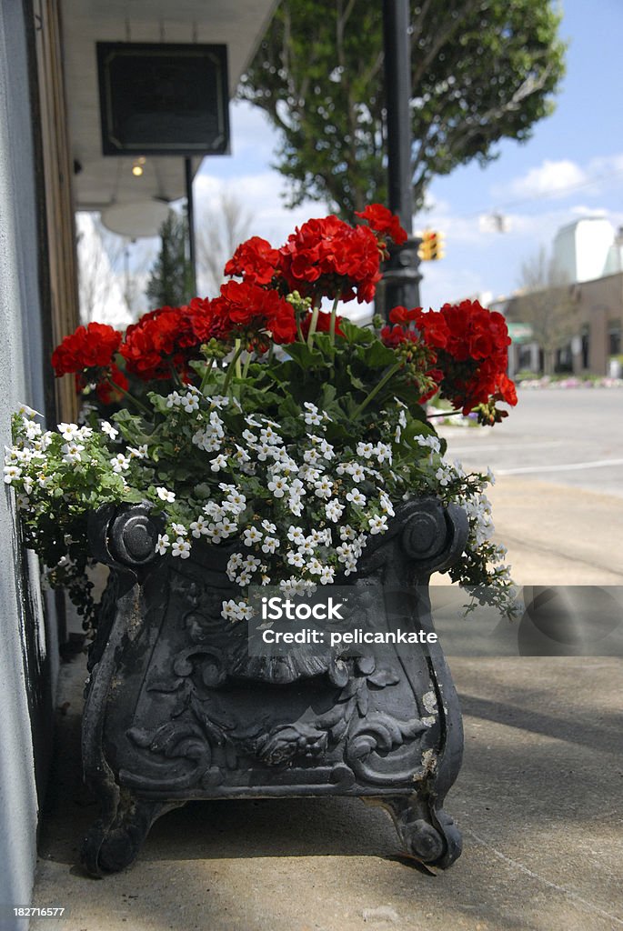 Fairhope Street "Decorative planter adorns a sidewalk in Fairhope, Alabama." Alabama - US State Stock Photo