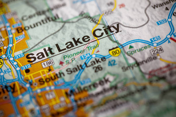 istock Map of Salt Lake City 182716947