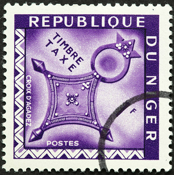 istock jeweled design on Niger stamp 182717228