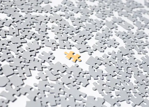 Focus on the yellow puzzle piece