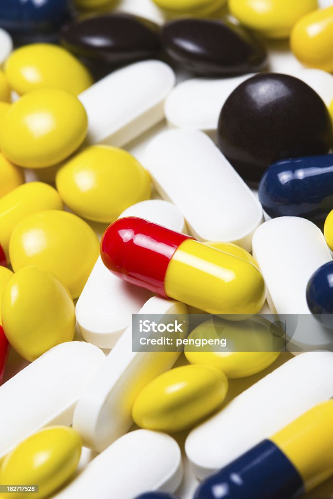 Pills all kind of pills Acetylsalicylic Acid Stock Photo