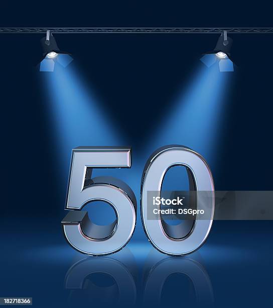 Foto de Aniversário De 50 e mais fotos de stock de Número 50 - Número 50, Pontilhado, Tridimensional