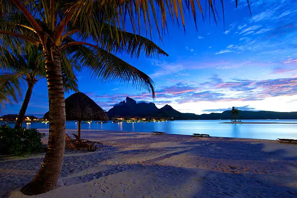 "A shot of beautiful Bora Bora after sunsetPlease, check out my growing collection of tropical theme images. Click on the pictures below."