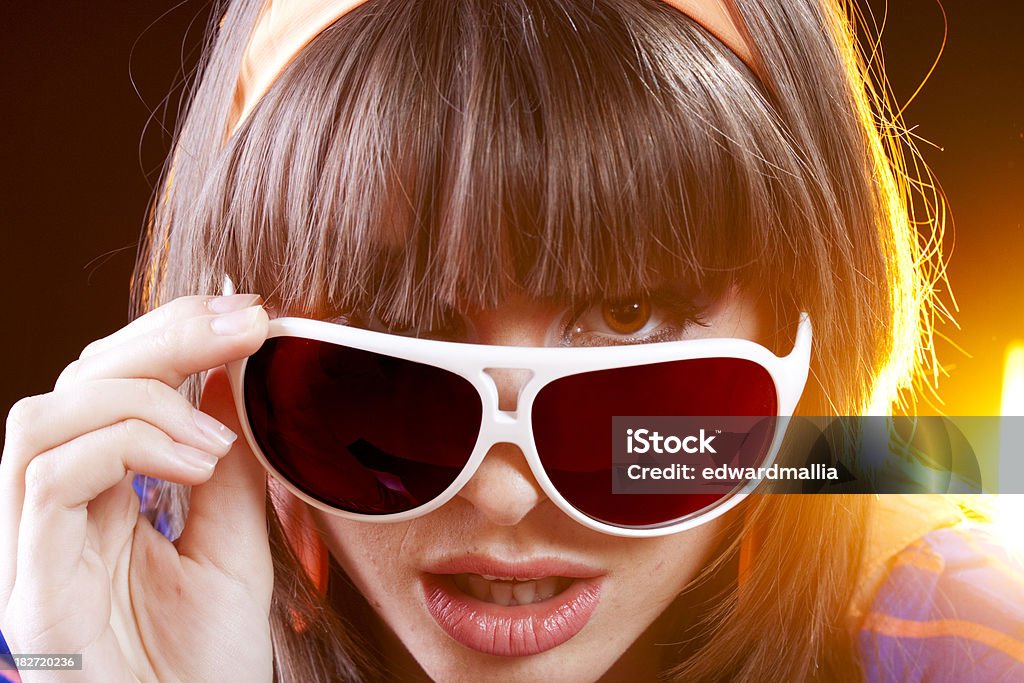 Blick durch Sonnenbrille - Lizenzfrei 18-19 Jahre Stock-Foto