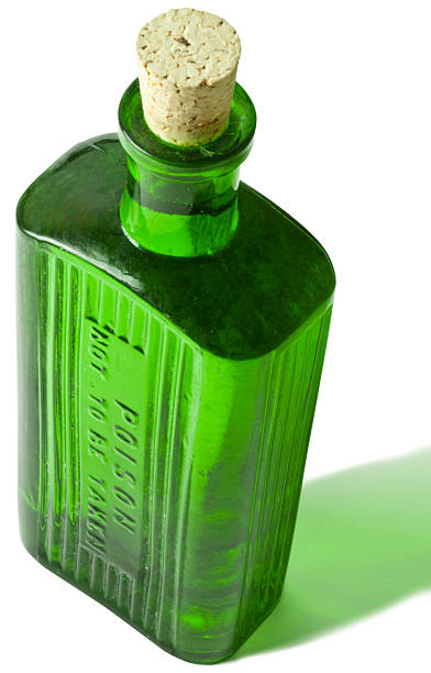 istock Green Glass Poison Bottle 182720683
