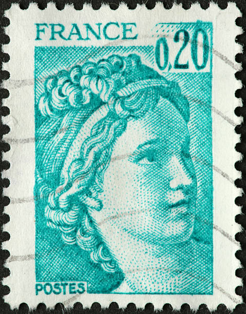 istock classic beauty on a French stamp 182721240