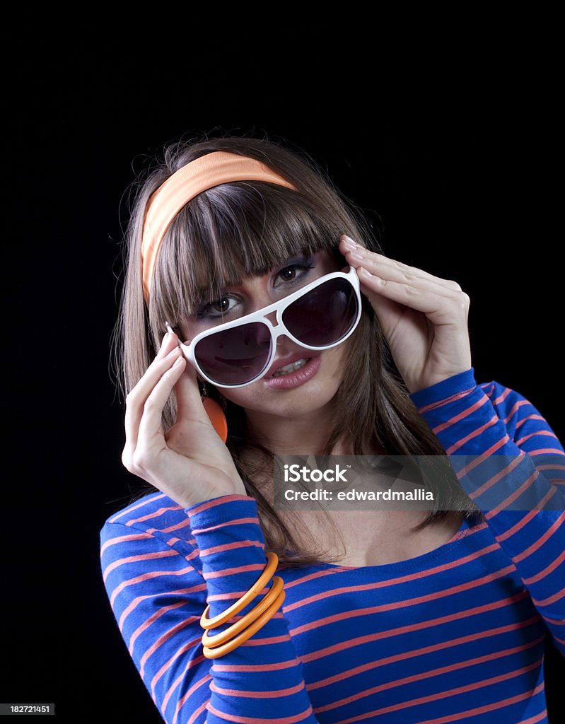 Adolescente con gafas de sol - Foto de stock de Fiesta libre de derechos