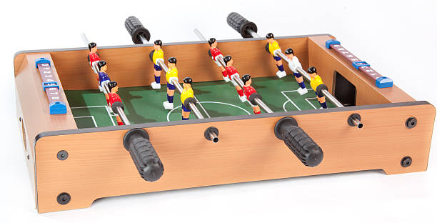 Object White Background Foosball Game stock photo