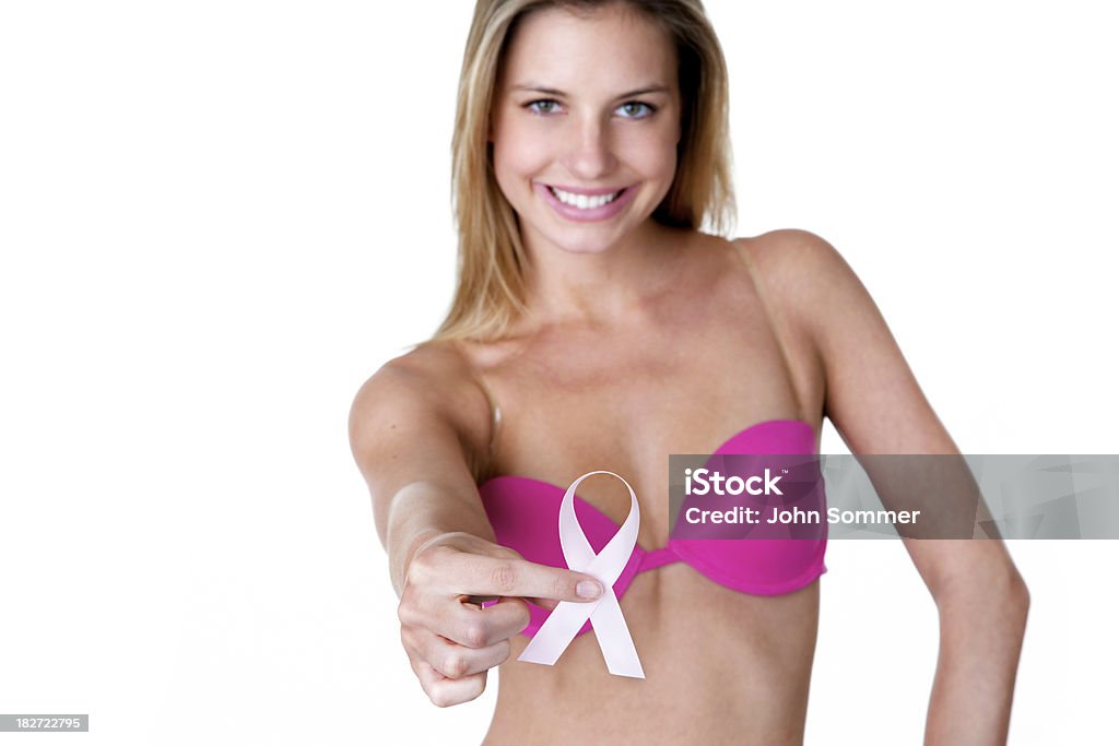 Conceito de Consciencialização Contra o Cancro - Royalty-free 20-24 Anos Foto de stock