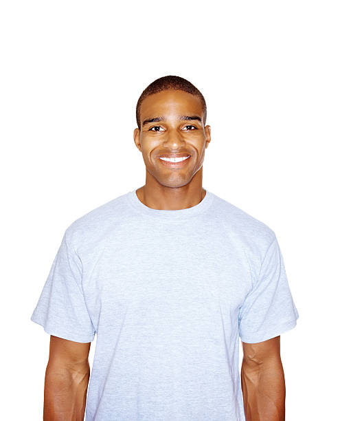 istock Happy young casual guy isolated against white background 182722942