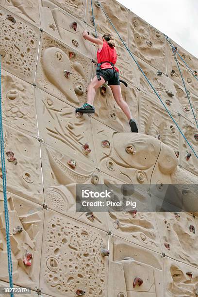 Rock Climbing Girl 2 Stock Photo - Download Image Now - Activity, Adolescence, Aspirations