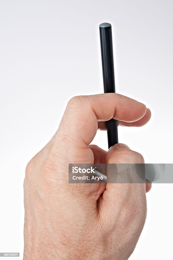 Mano con vapore sigaretta elettronica nero - Foto stock royalty-free di Assuefazione