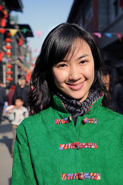 istock Young Lady with Chinese Traditional Clothing - XLarge 182723549