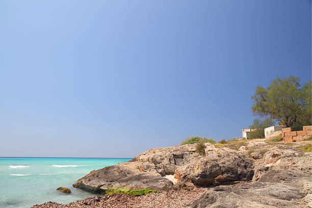 Beautiful coastline on the Mediterranean Sea /Mallorca/ Es TrencMallorca/ spain
