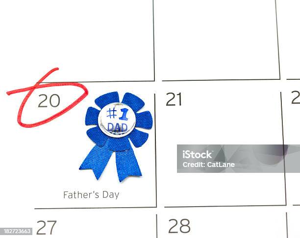 Festa Del Papà - Fotografie stock e altre immagini di Badge - Badge, Calendario, Coccarda