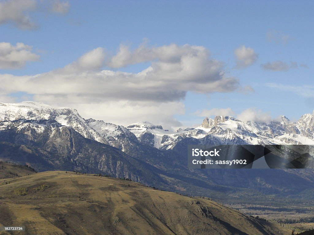 Grand Teton Mountains Wyoming Grand Teton Mountains in Wyoming. Jackson Hole Stock Photo