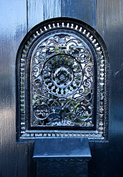 istock Forged Iron door window 182723860