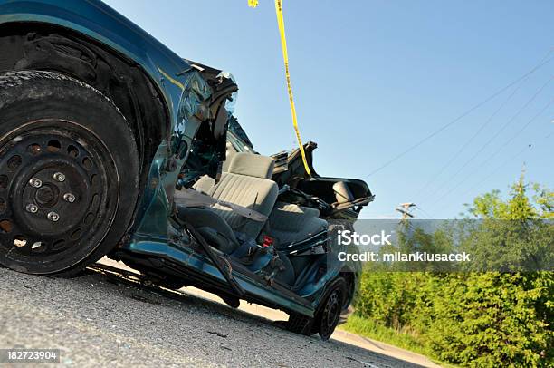Car Crash Stock Photo - Download Image Now - Car Accident, Accidents and Disasters, Broken