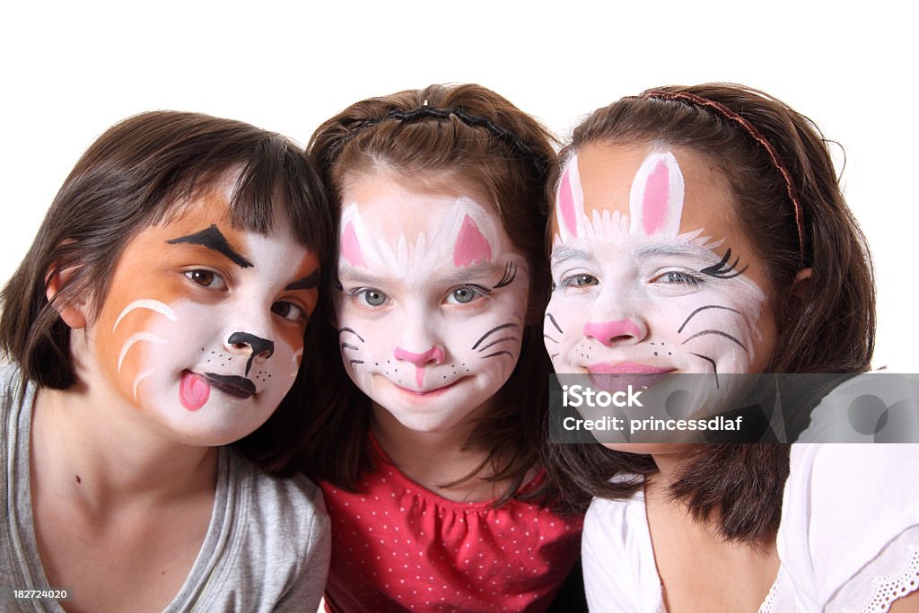 Visage peint Sisters - Photo de Enfant libre de droits