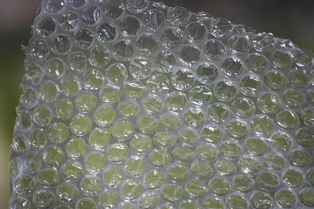 Close up of bubble wrap