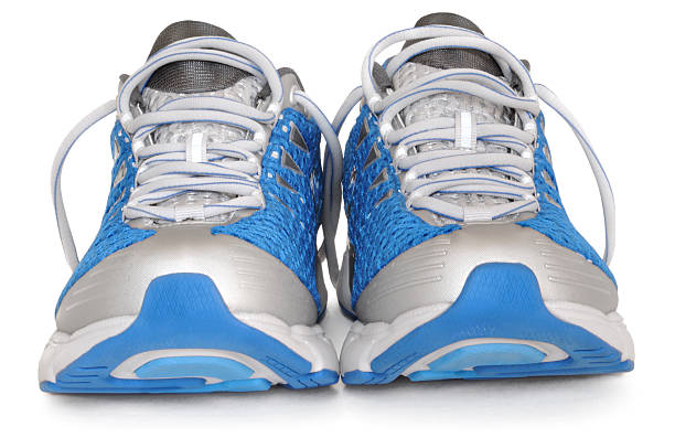 istock Blue and Silver Sport or Running Shoes 182724552