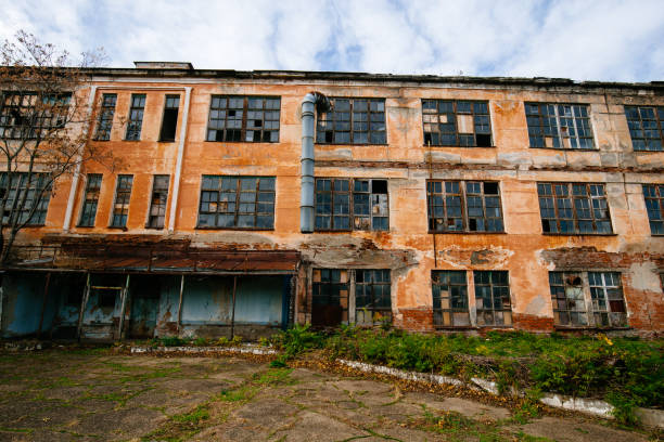 istock Abandoned industrial building waiting for demolition 1827246484