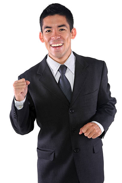 istock Business man clasping fist 182724754