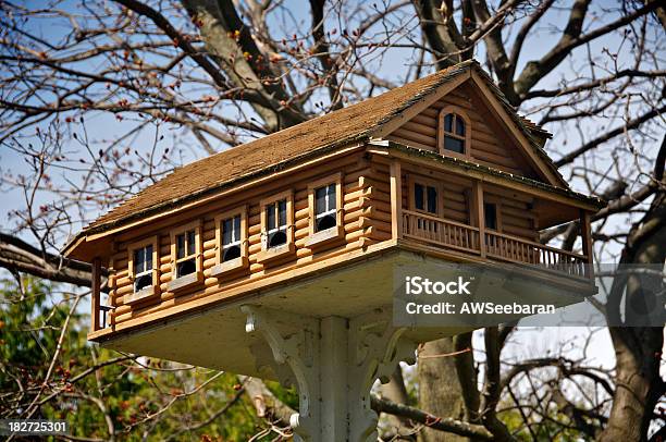 Elegante Vogelhäuschen Stockfoto und mehr Bilder von Baum - Baum, Fotografie, Holz