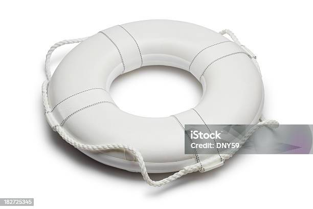 White Lifepreserver Isoliert Auf Weißem Hintergrund Stockfoto und mehr Bilder von Schwimmweste