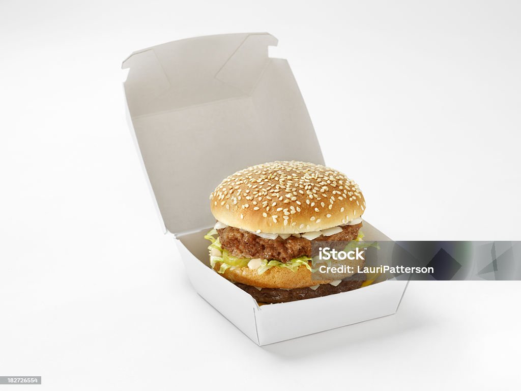 Clássico Hambúrguer com Molho de especiais - Royalty-free Hambúrguer - Comida Foto de stock