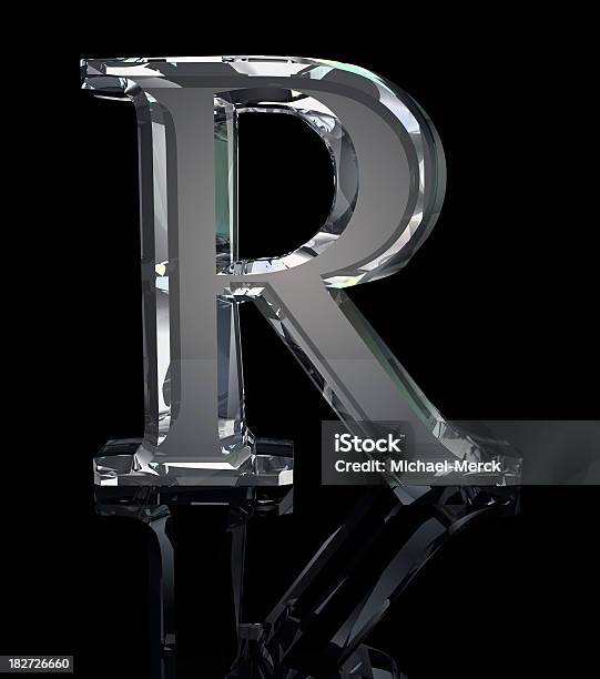 Crystal Letter R Stock Photo - Download Image Now - Diamond - Gemstone, Typescript, Alphabet