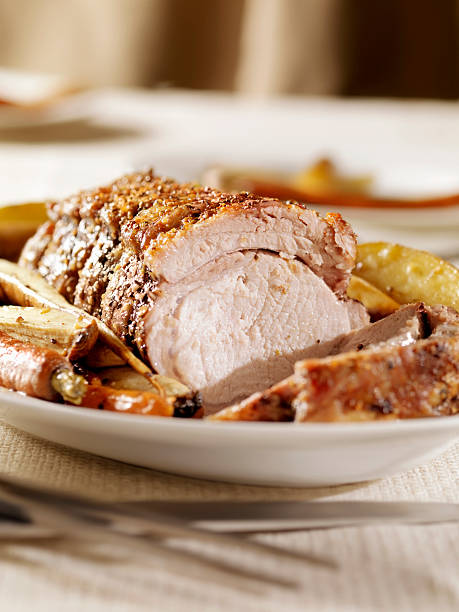 istock Roasted Rolled Pork Rib Roast with Potatoes 182726970