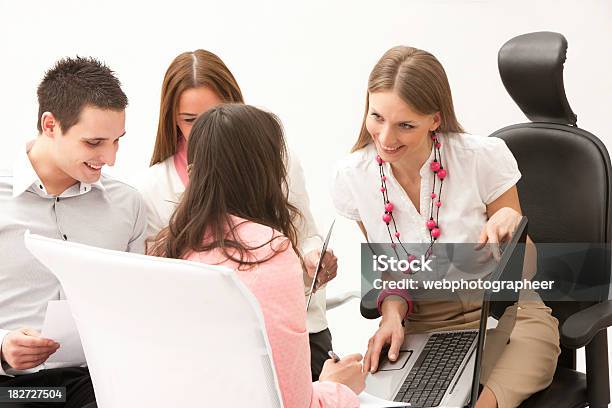 Business Team Stock Photo - Download Image Now - Efficiency, White Background, Adult