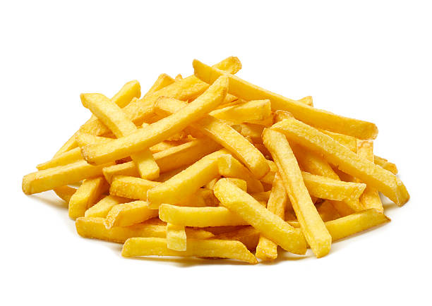 pommes frites beilage - pommes frites stock-fotos und bilder