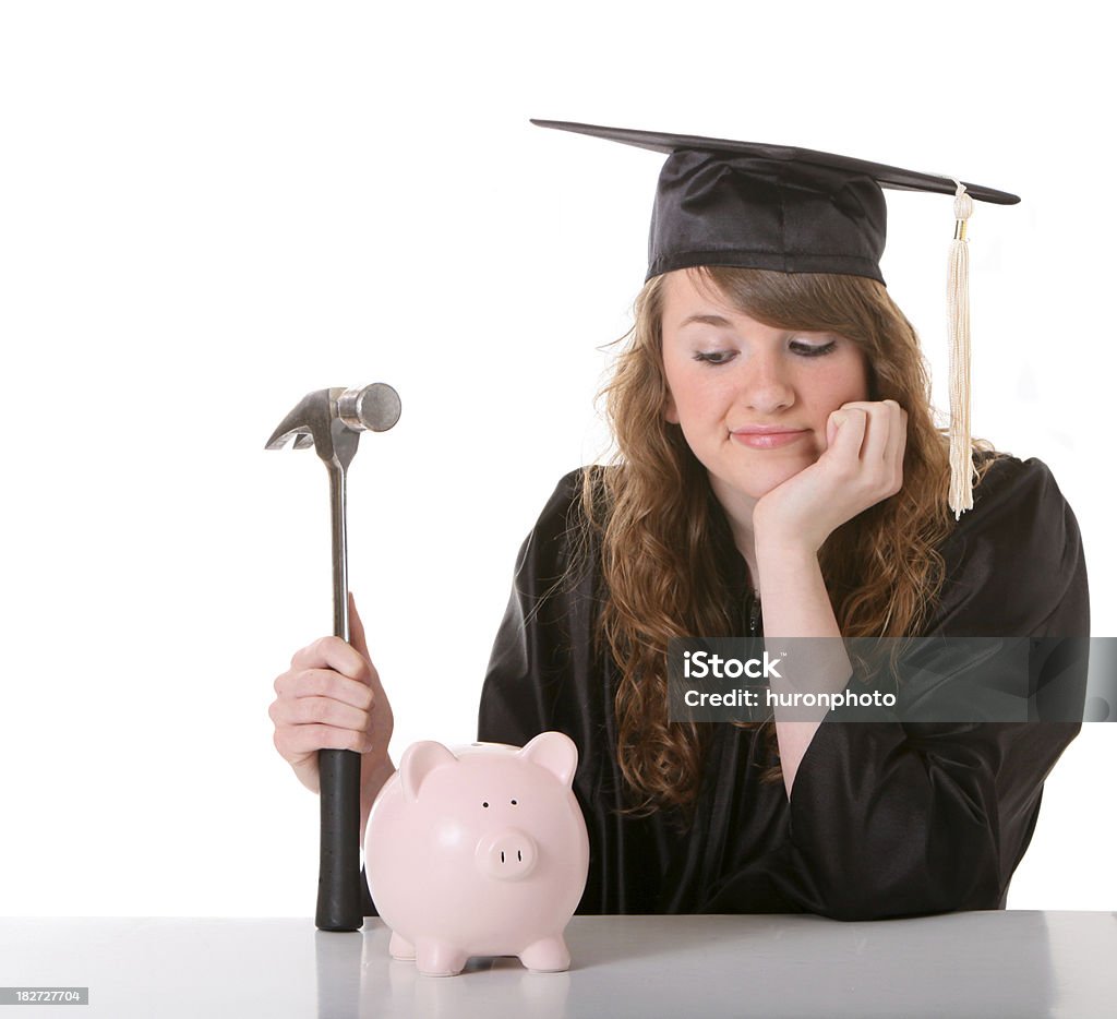 Колледж экономия - Стоковые фото Академическая шапочка роялти-фри