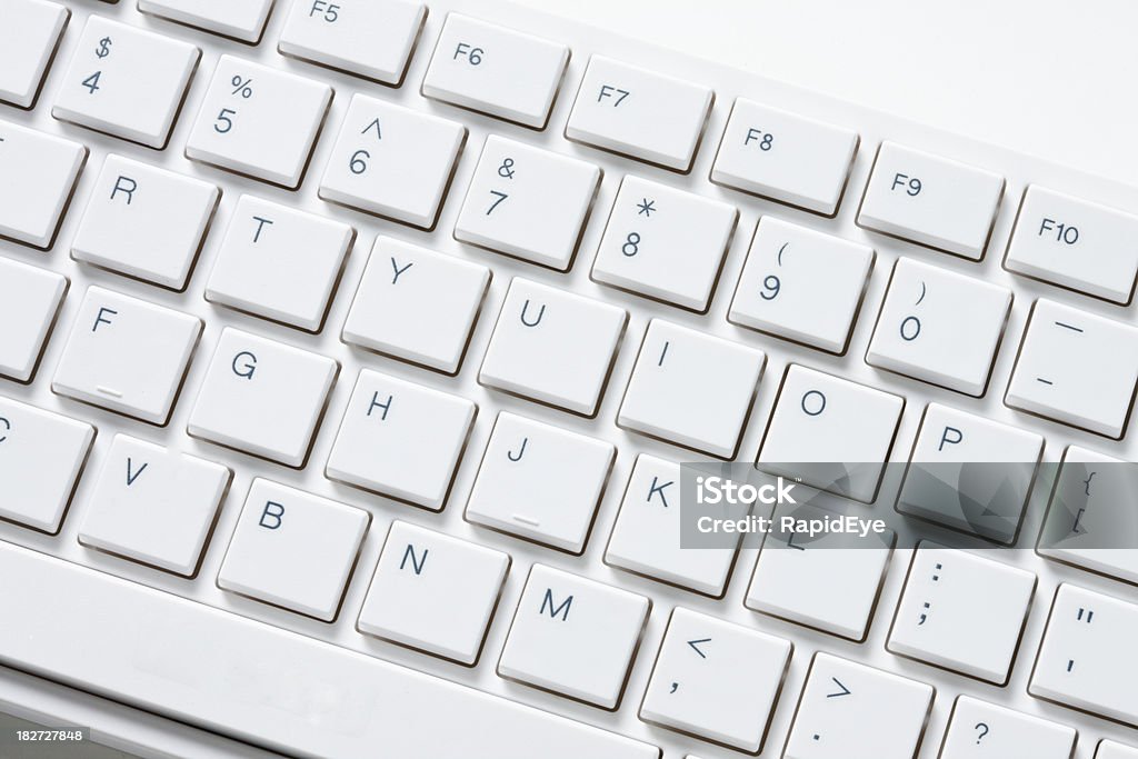 Primer plano de teclado de ordenador - Foto de stock de Teclado de ordenador libre de derechos