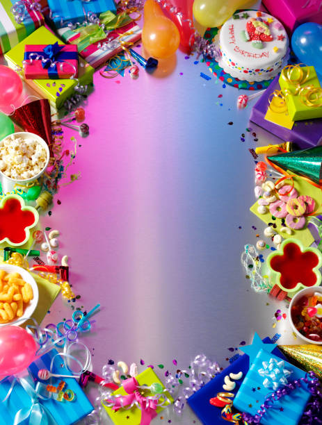 fête d'anniversaire pour enfants - gum drop copy space sweet food gelatin dessert photos et images de collection