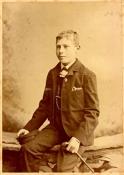 istock Victorian boy vintage photograph 182728856