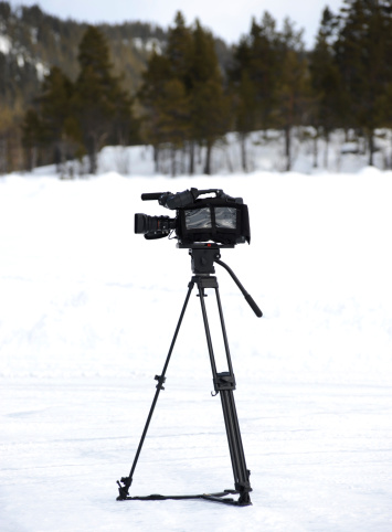 Camera on snow