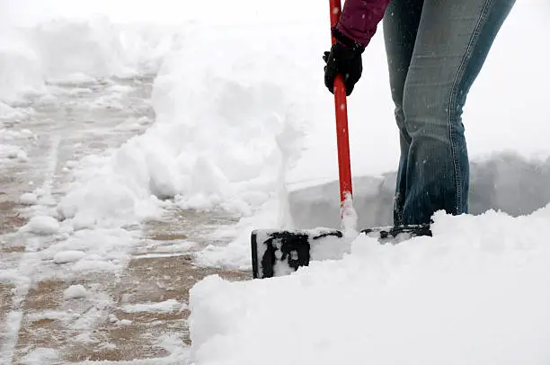 Photo of Snow Covered Sidewalk