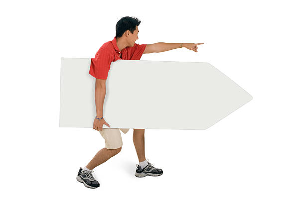 istock Sign Juggling Performer - Pointing Along Arrow 182729557