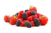 Mixed berries - strawberries, blackberries and raspberries